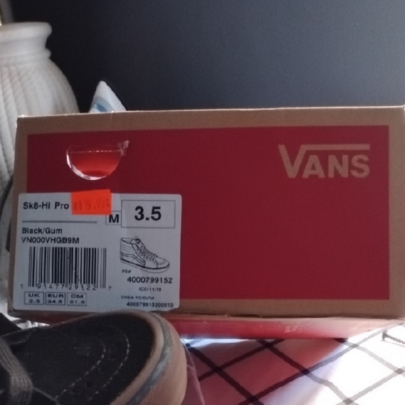 Vans Black and Brown High-Top Sneakers - Picture 3 of 4